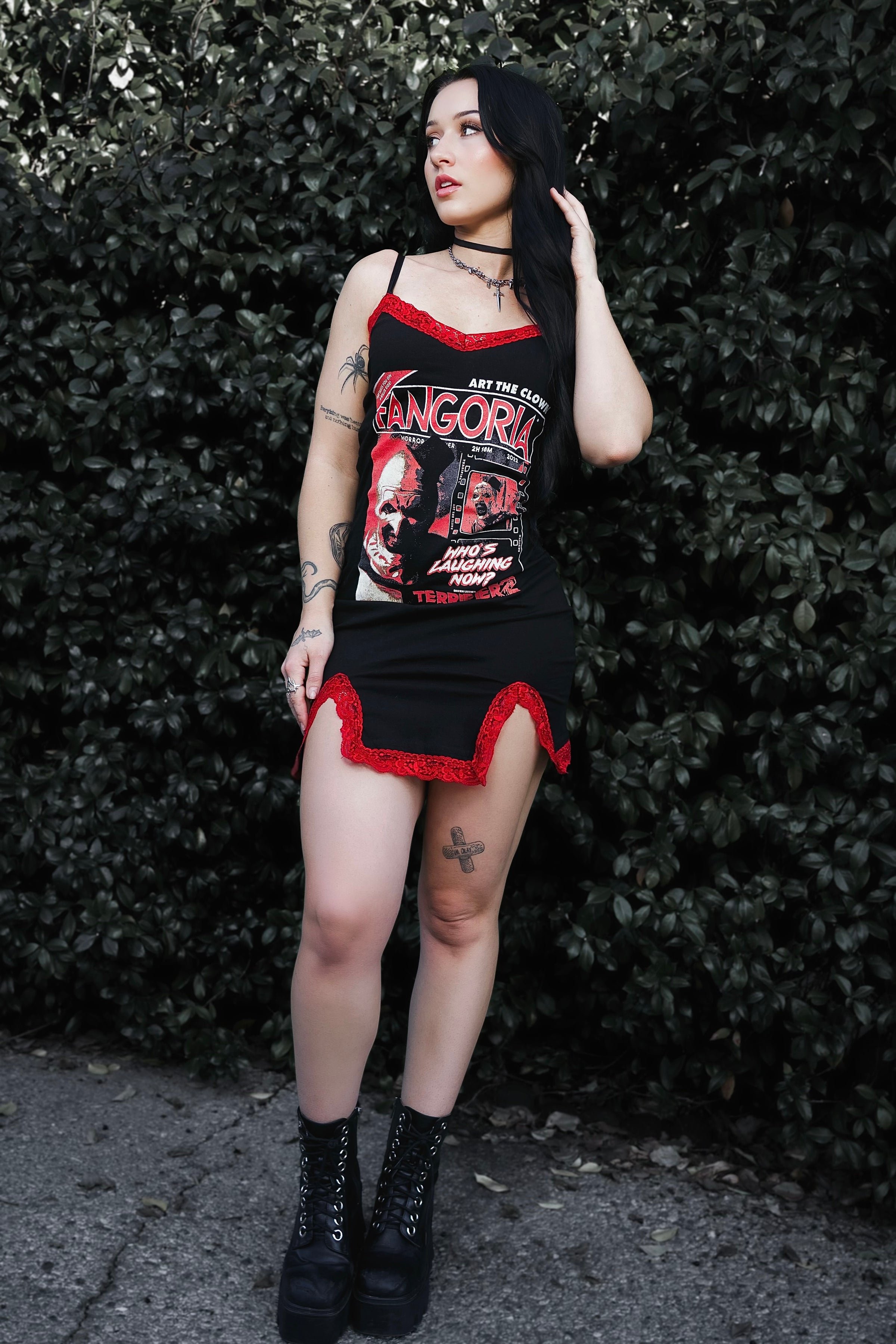 Terrifier (Fangoria) Slit Red Lace Dress