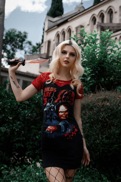 Chucky Red Lace Dress