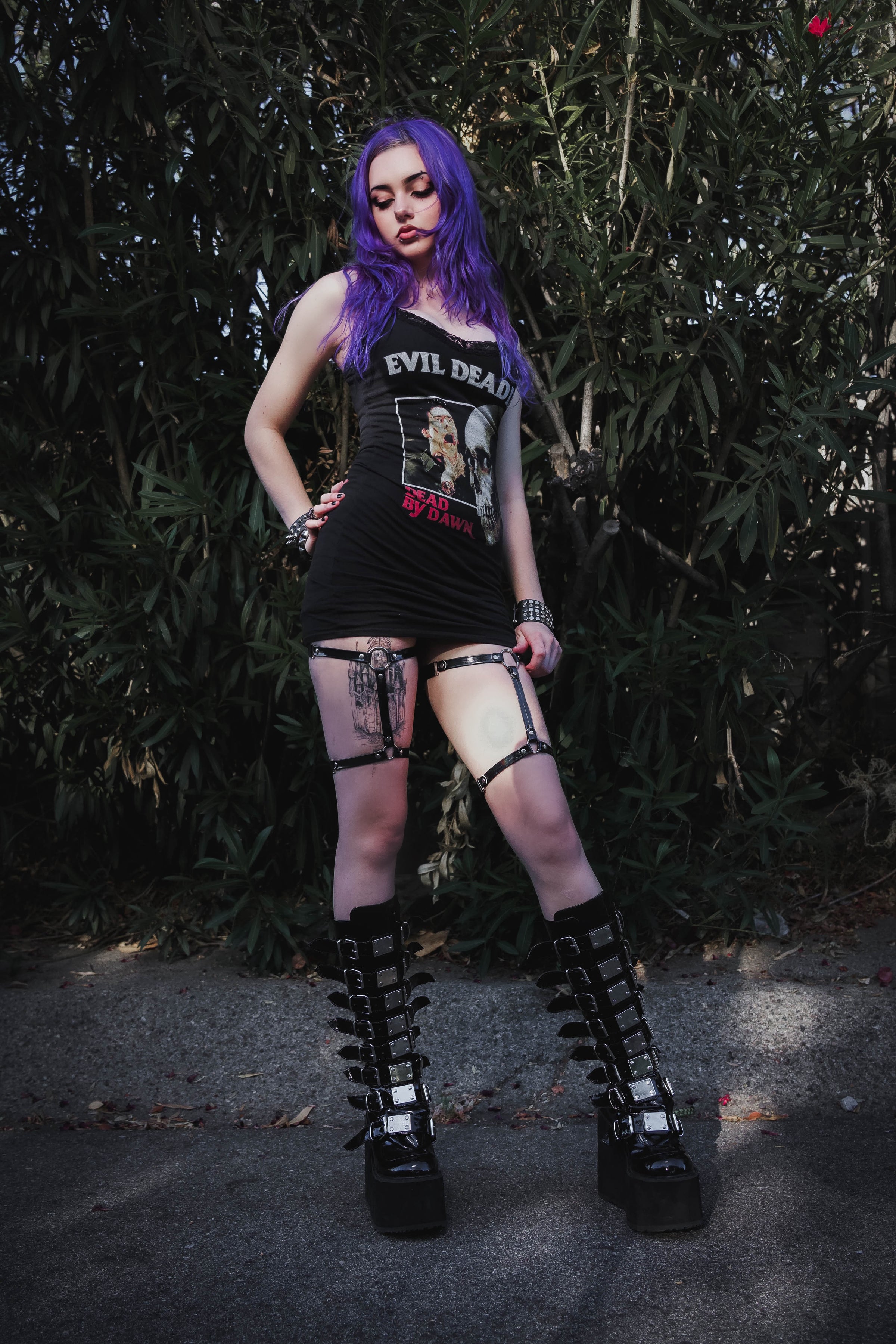 Evil Dead Lace Strap Dress