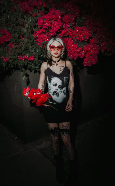 Type O' Negative Lace Strap Dress