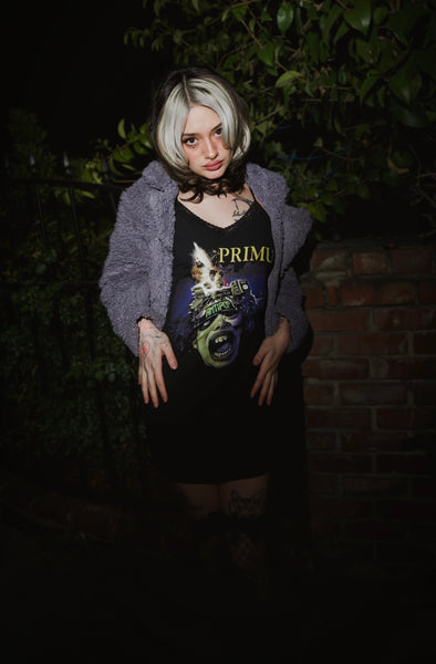 Lavender Button Down Faux Fur Jacket