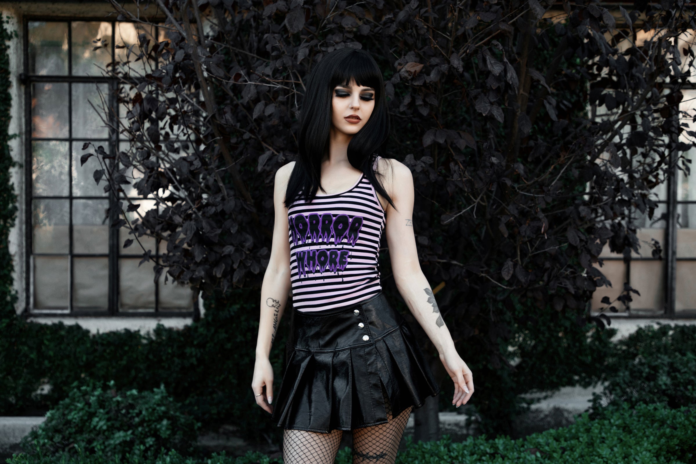 Horror Whore Ribbed Tank