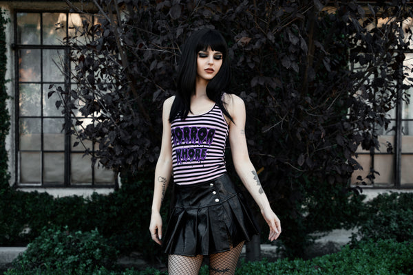 Horror Whore Ribbed Tank