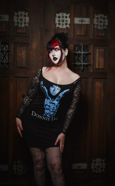 Donnie Darko Off- Shoulder Lace Dress