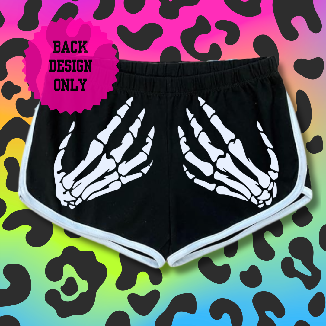 Skeleton Hands Shorts (Ships from Glamgoria)(U.S. ONLY)
