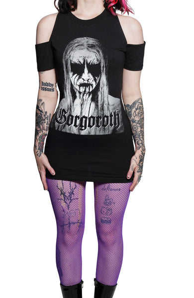 Gorgoroth Shoulder-Cut Dress