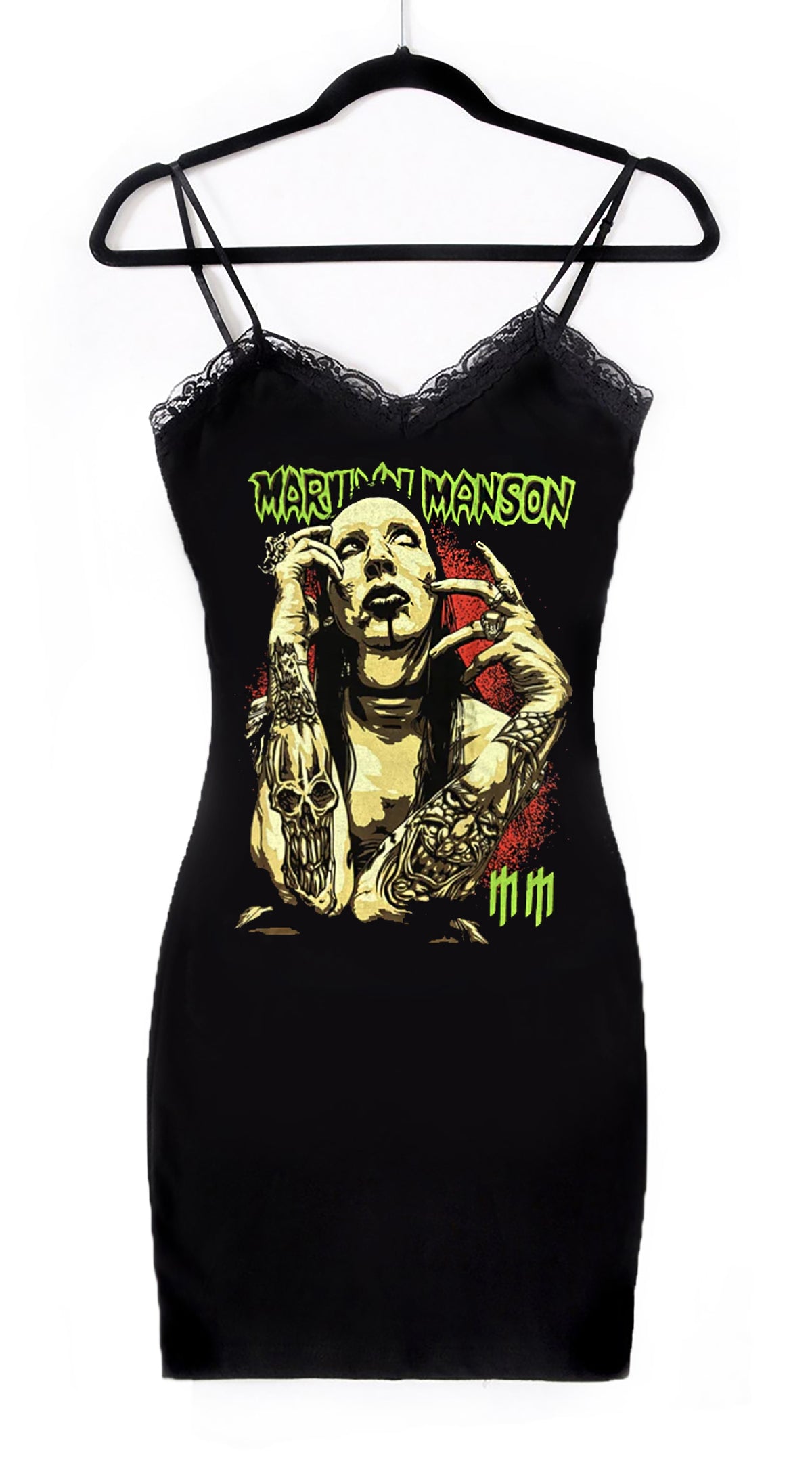 Marilyn Manson Lace Strap Dress