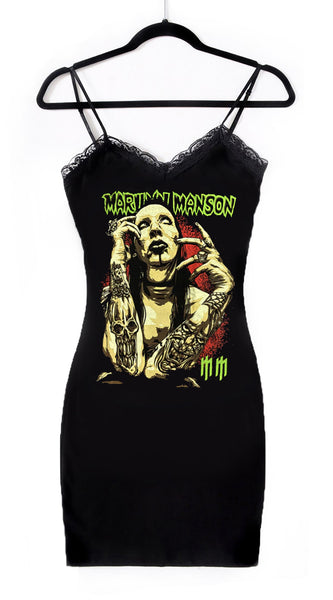 Marilyn Manson Lace Strap Dress