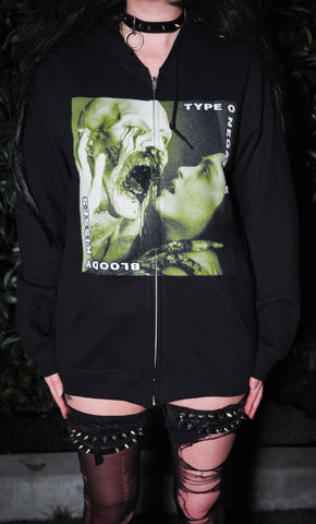 Bloody Kisses Zipped Hoodie (Unisex)