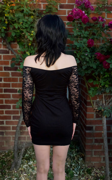 NIN Off- Shoulder Lace Dress