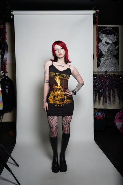 Sepultura Lace Strap Dress