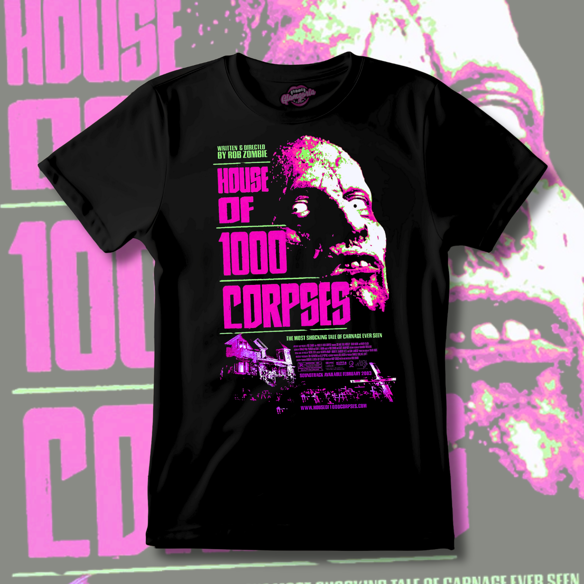 Neon - 1000 Corpses T-shirt (Ships from Glamgoria)(U.S. ONLY)
