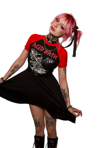 Acid Bath (Red Sleeves) Baby Doll Dress