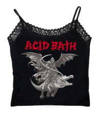 Acid Bath Cropped Lace Tank