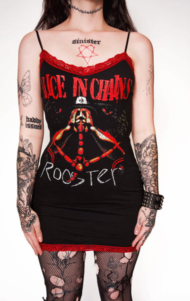 Alice In Chains Red Lace Strap Dress