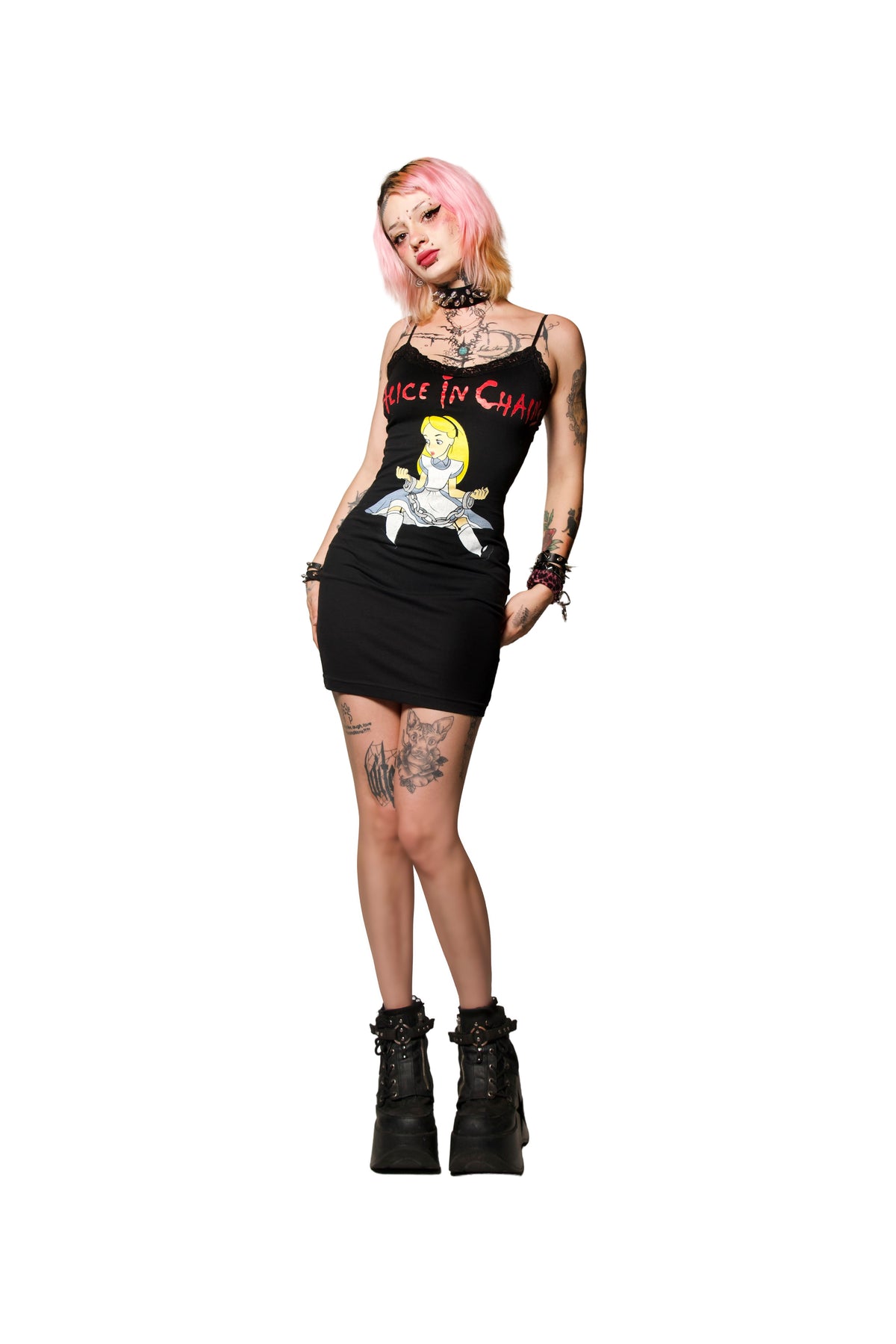 Alice In Chains Lace Strap Dress