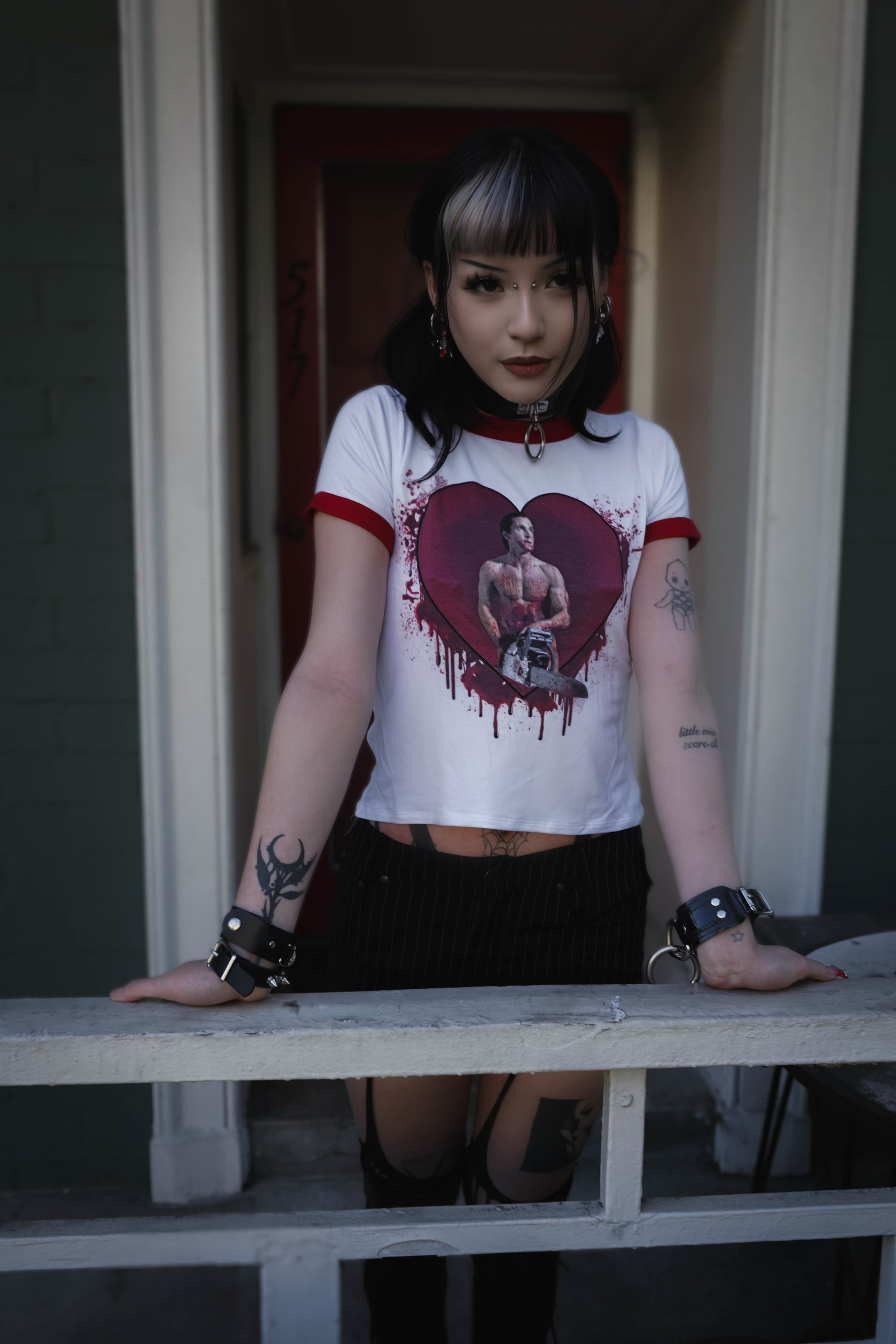 American Psycho (Chainsaw) Ringer Tee