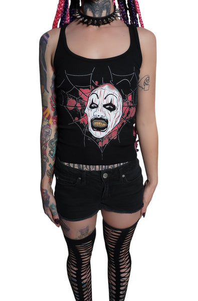 Art The Clown (Spiderweb) Ribbed Tank Top