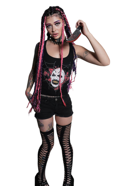 Art The Clown (Spiderweb) Ribbed Tank Top