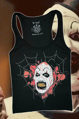 Art The Clown (Spiderweb) Ribbed Tank Top