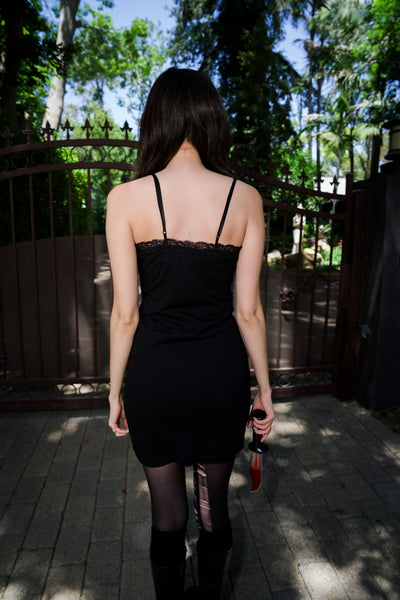 Art Lace Strap Dress