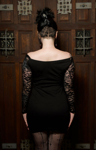 Donnie Darko Off- Shoulder Lace Dress