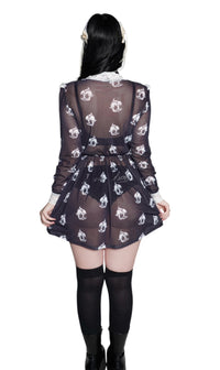 Kewpie Metal Print Victorian Lace Dress