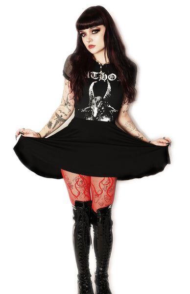 Bathory Fishnet Baby Doll Dress