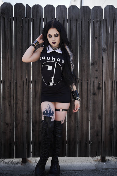 Bauhaus Collar Dress