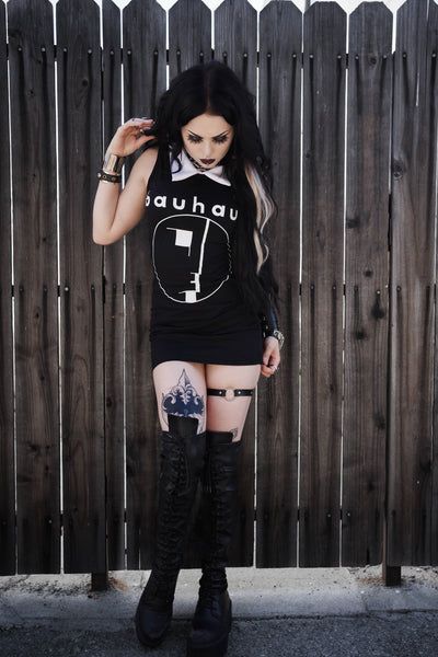 Bauhaus Collar Dress