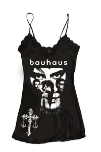 Bauhaus Mini Slip Dress (Cross)