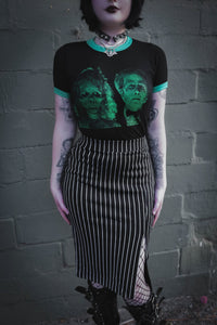 Long Striped Skirt