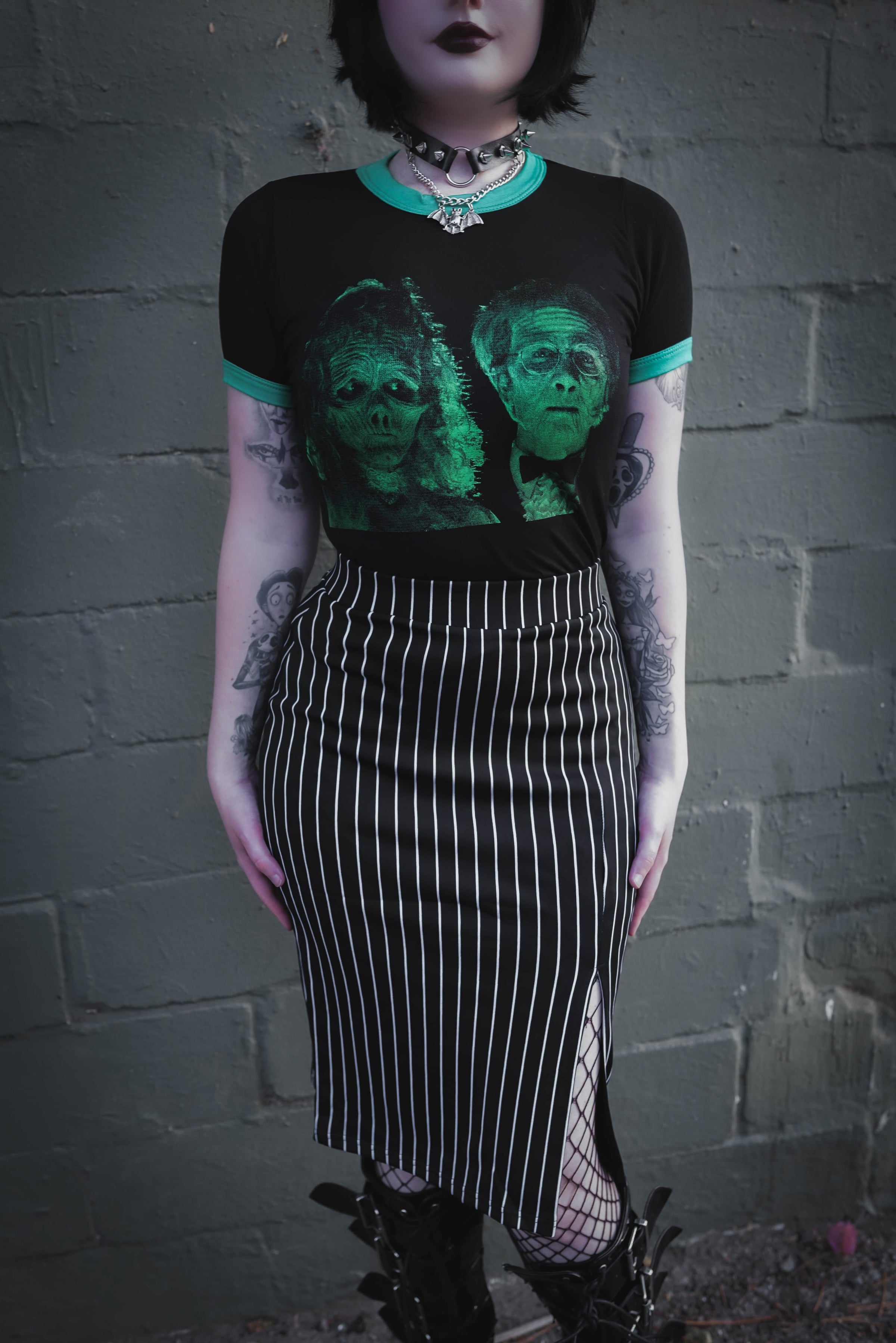 Long Striped Skirt
