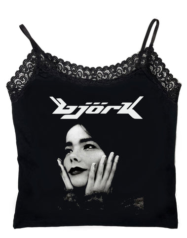 Bjork Cropped Lace Tank