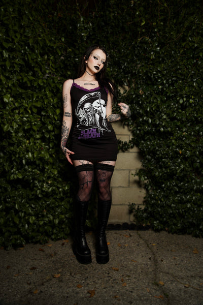 Black Sabbath Lace Strap Dress