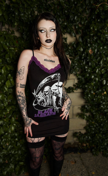 Black Sabbath Lace Strap Dress