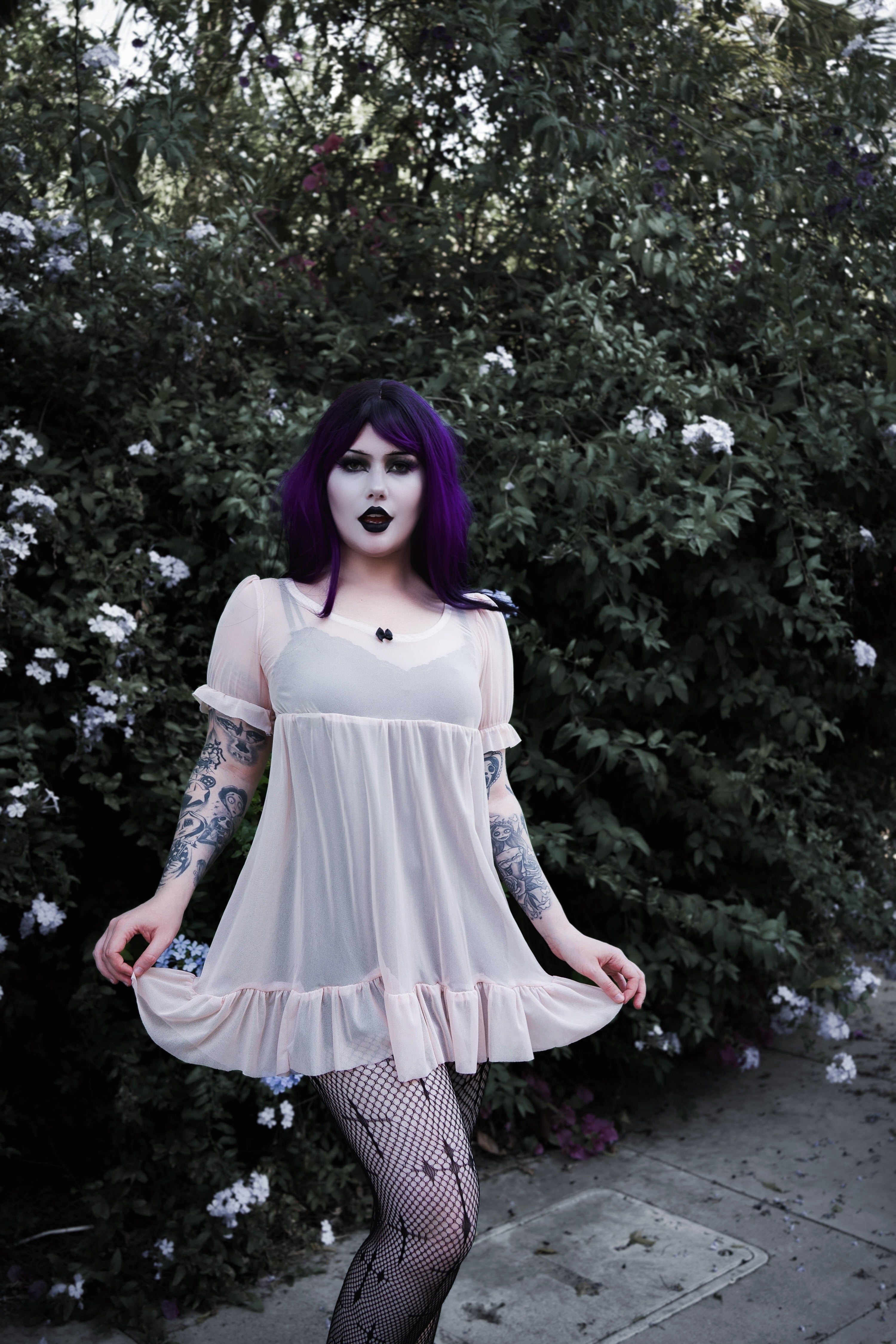 mesh babydoll dress Blush Mesh Babydoll Dress (Preorder)
