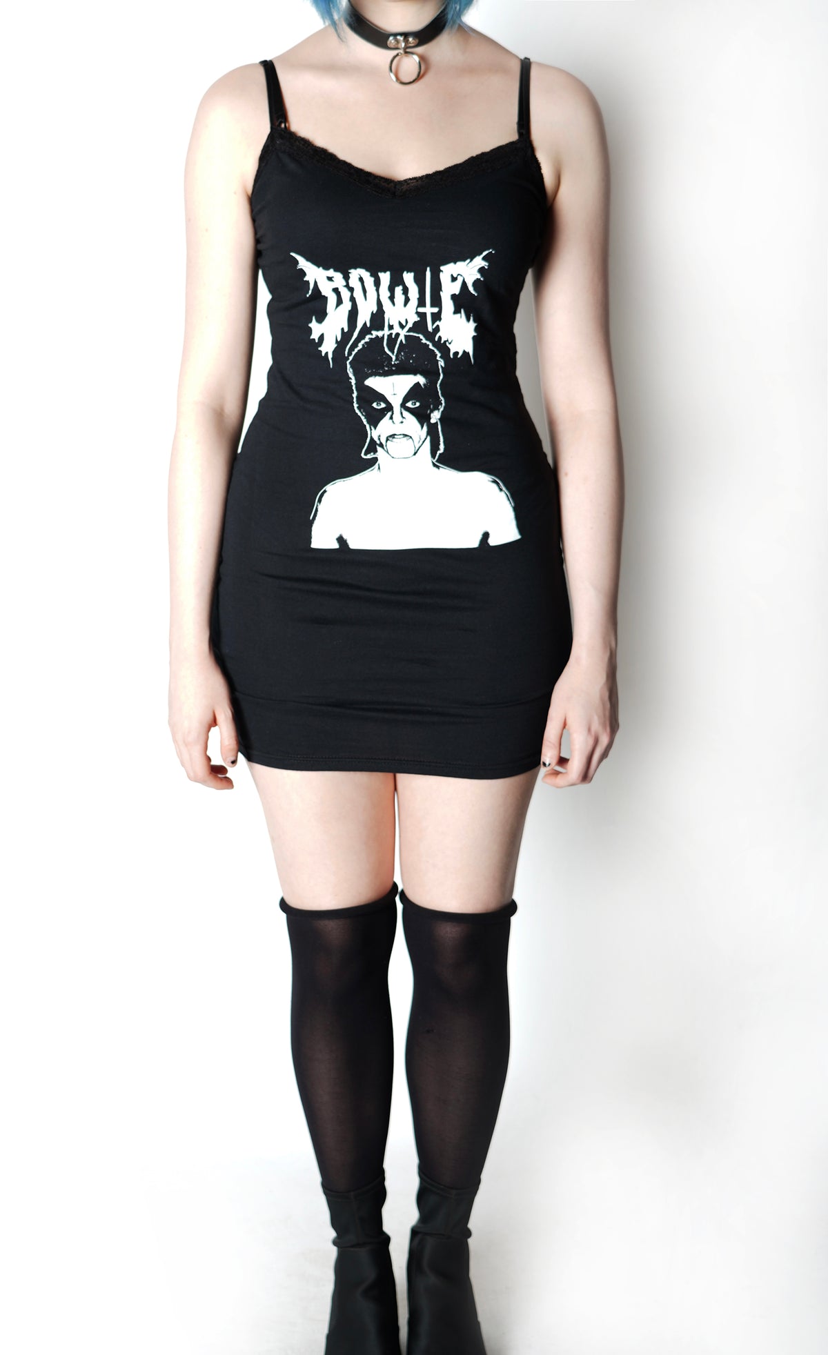Bowie Metal Lace Strap Dress