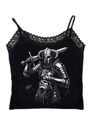 Butcher Cropped Lace Tank