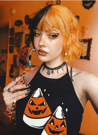 Candy Corn Halter Top