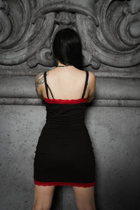 Cannibal Corpse Slit Red Lace Dress