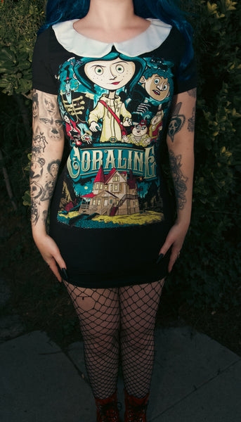 Coraline Peter Pan Collar Dress