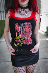 Prom Queen Red Lace Ribbed Tank