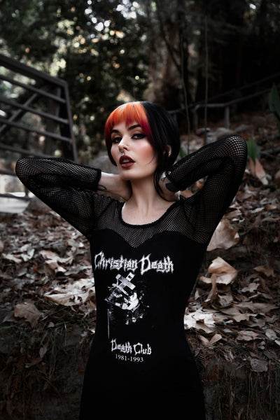 Christian Death Fishnet Dress