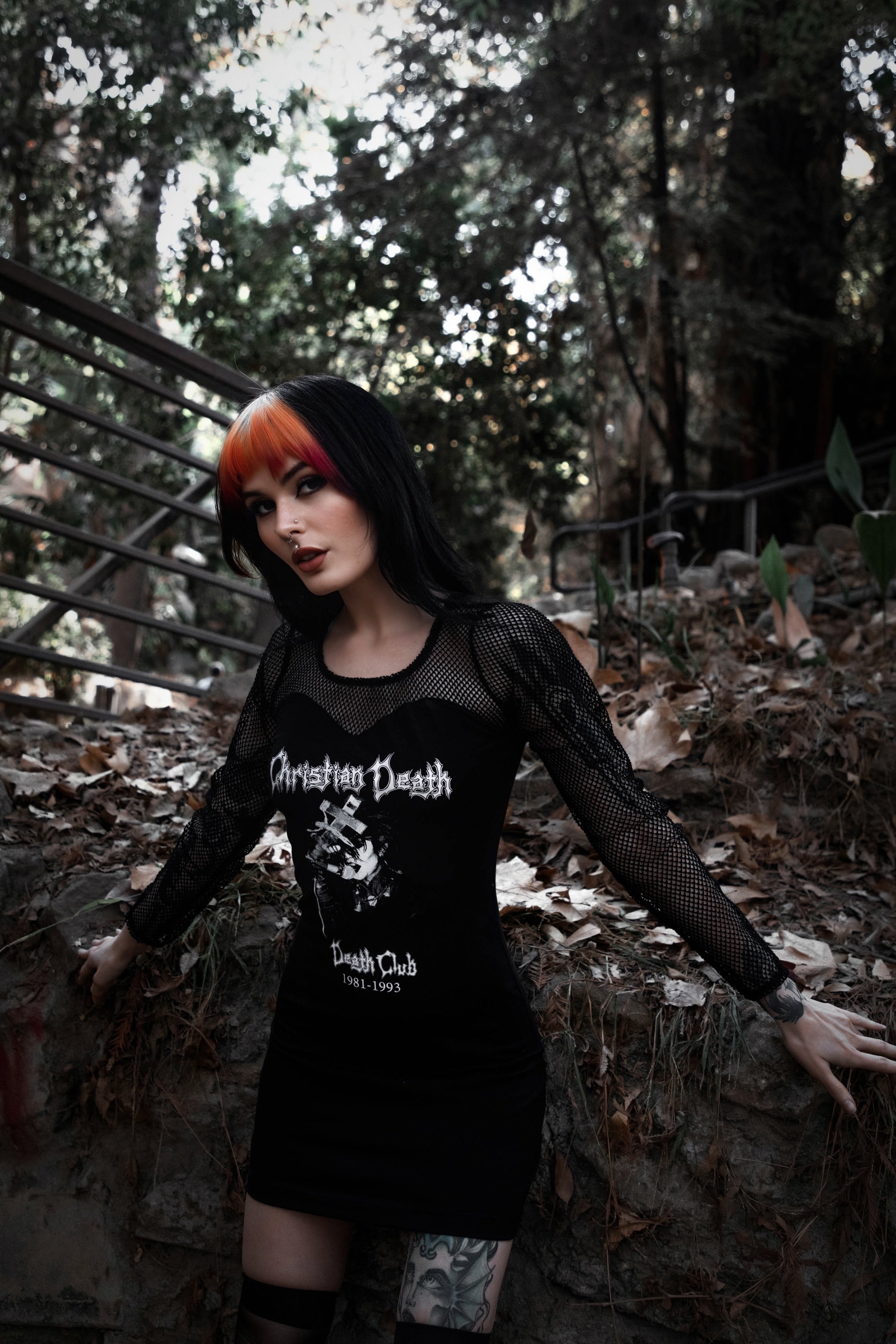 fishnet dresses Christian Death Fishnet Dress