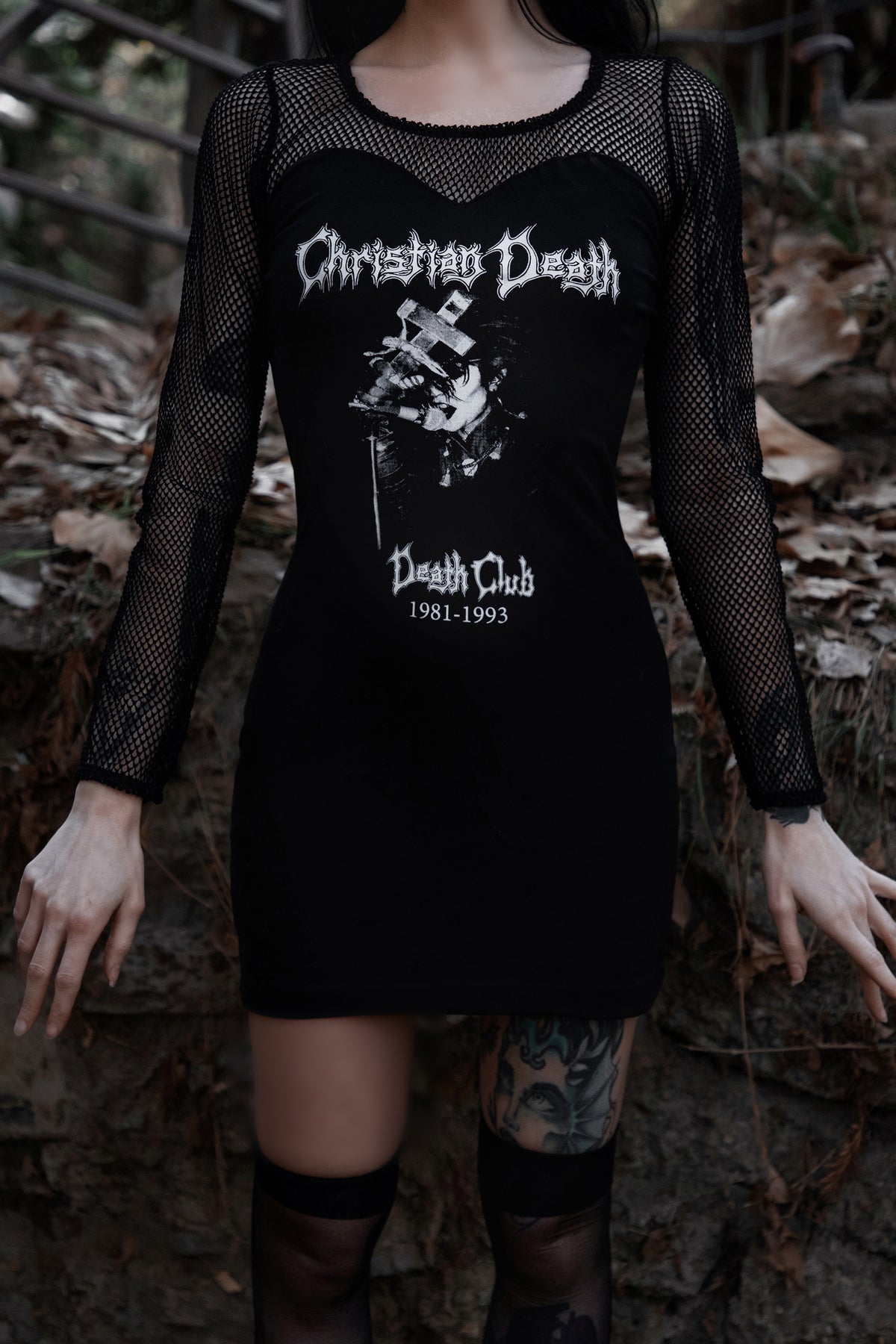Christian Death Fishnet Dress