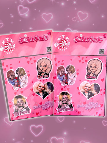 Chucky and Tiffany - STICKER SHEET