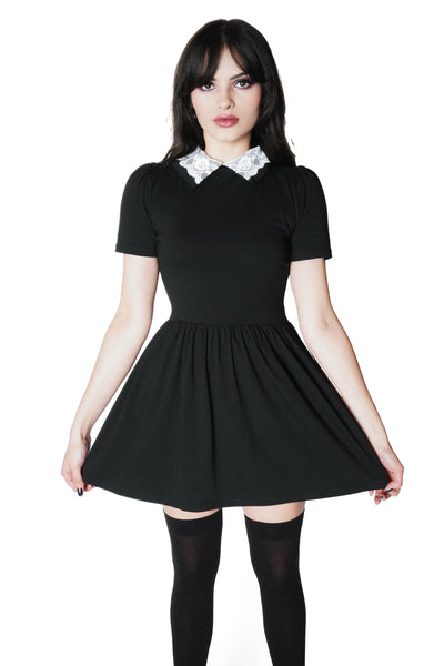 Black Collar Dress