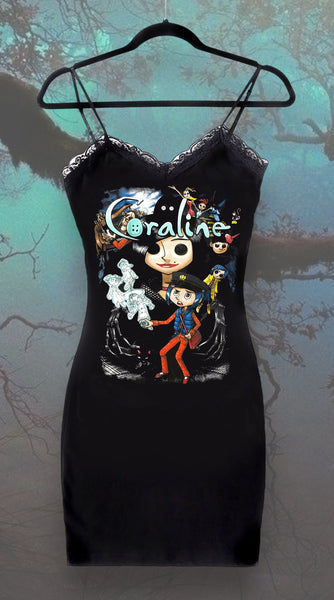 Coraline Lace Strap Dress