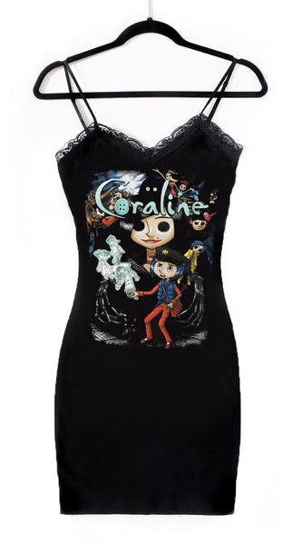 Coraline Lace Strap Dress